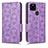 Coque Portefeuille Livre Cuir Etui Clapet C02X pour Google Pixel 4a 5G Violet