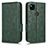 Coque Portefeuille Livre Cuir Etui Clapet C02X pour Google Pixel 4a Vert