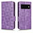 Coque Portefeuille Livre Cuir Etui Clapet C02X pour Google Pixel 6 5G Violet