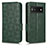 Coque Portefeuille Livre Cuir Etui Clapet C02X pour Google Pixel 6a 5G Vert