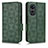 Coque Portefeuille Livre Cuir Etui Clapet C02X pour Huawei Honor X5 Plus Vert