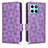 Coque Portefeuille Livre Cuir Etui Clapet C02X pour Huawei Honor X6 5G Violet