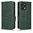 Coque Portefeuille Livre Cuir Etui Clapet C02X pour Huawei Honor X7a Vert