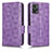 Coque Portefeuille Livre Cuir Etui Clapet C02X pour Motorola Moto E22 Violet