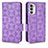 Coque Portefeuille Livre Cuir Etui Clapet C02X pour Motorola Moto Edge (2022) 5G Violet