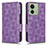 Coque Portefeuille Livre Cuir Etui Clapet C02X pour Motorola Moto Edge (2023) 5G Violet