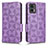 Coque Portefeuille Livre Cuir Etui Clapet C02X pour Motorola Moto Edge 30 Neo 5G Violet