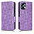 Coque Portefeuille Livre Cuir Etui Clapet C02X pour Motorola Moto G13 Violet