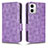 Coque Portefeuille Livre Cuir Etui Clapet C02X pour Motorola Moto G53j 5G Violet