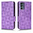 Coque Portefeuille Livre Cuir Etui Clapet C02X pour Motorola Moto G62 5G Violet