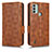 Coque Portefeuille Livre Cuir Etui Clapet C02X pour Nokia C31 Marron