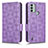 Coque Portefeuille Livre Cuir Etui Clapet C02X pour Nokia C31 Violet