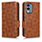 Coque Portefeuille Livre Cuir Etui Clapet C02X pour Nokia X30 5G Marron