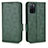 Coque Portefeuille Livre Cuir Etui Clapet C02X pour Oppo A55S 5G Vert