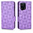 Coque Portefeuille Livre Cuir Etui Clapet C02X pour Oppo Find X5 5G Violet