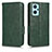 Coque Portefeuille Livre Cuir Etui Clapet C02X pour Realme 9i 4G Vert