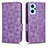 Coque Portefeuille Livre Cuir Etui Clapet C02X pour Realme 9i 4G Violet