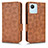 Coque Portefeuille Livre Cuir Etui Clapet C02X pour Realme C30s Marron