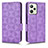 Coque Portefeuille Livre Cuir Etui Clapet C02X pour Realme C35 Violet