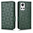 Coque Portefeuille Livre Cuir Etui Clapet C02X pour Realme GT Neo3 5G Vert