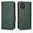 Coque Portefeuille Livre Cuir Etui Clapet C02X pour Realme Narzo 50 4G Vert