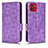 Coque Portefeuille Livre Cuir Etui Clapet C02X pour Samsung Galaxy A03 Violet