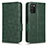 Coque Portefeuille Livre Cuir Etui Clapet C02X pour Samsung Galaxy A03s Vert