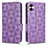 Coque Portefeuille Livre Cuir Etui Clapet C02X pour Samsung Galaxy A04 4G Violet