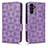 Coque Portefeuille Livre Cuir Etui Clapet C02X pour Samsung Galaxy A04s Violet