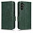 Coque Portefeuille Livre Cuir Etui Clapet C02X pour Samsung Galaxy A14 4G Vert