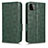 Coque Portefeuille Livre Cuir Etui Clapet C02X pour Samsung Galaxy A22 5G Vert