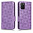 Coque Portefeuille Livre Cuir Etui Clapet C02X pour Samsung Galaxy F02S SM-E025F Violet