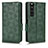 Coque Portefeuille Livre Cuir Etui Clapet C02X pour Sony Xperia 1 III Vert