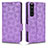 Coque Portefeuille Livre Cuir Etui Clapet C02X pour Sony Xperia 1 III Violet