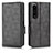 Coque Portefeuille Livre Cuir Etui Clapet C02X pour Sony Xperia 1 IV Noir