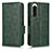 Coque Portefeuille Livre Cuir Etui Clapet C02X pour Sony Xperia 5 IV Vert