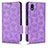 Coque Portefeuille Livre Cuir Etui Clapet C02X pour Sony Xperia Ace III SO-53C Violet