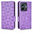 Coque Portefeuille Livre Cuir Etui Clapet C02X pour Vivo iQOO Z6 Pro 5G Violet