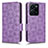 Coque Portefeuille Livre Cuir Etui Clapet C02X pour Vivo Y35 4G Violet