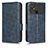 Coque Portefeuille Livre Cuir Etui Clapet C02X pour Xiaomi Poco C40 Bleu