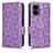 Coque Portefeuille Livre Cuir Etui Clapet C02X pour Xiaomi Poco M4 5G Violet