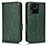 Coque Portefeuille Livre Cuir Etui Clapet C02X pour Xiaomi Redmi 10 India Vert