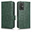 Coque Portefeuille Livre Cuir Etui Clapet C02X pour Xiaomi Redmi 11 Prime 4G Vert