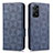 Coque Portefeuille Livre Cuir Etui Clapet C02X pour Xiaomi Redmi Note 11 Pro 4G Bleu