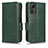 Coque Portefeuille Livre Cuir Etui Clapet C02X pour Xiaomi Redmi Note 12S Vert