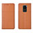 Coque Portefeuille Livre Cuir Etui Clapet C03 pour Xiaomi Redmi Note 9 Orange