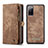 Coque Portefeuille Livre Cuir Etui Clapet C03S pour Samsung Galaxy S20 FE 4G Marron