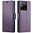 Coque Portefeuille Livre Cuir Etui Clapet C03S pour Xiaomi Redmi K60 Ultra 5G Violet