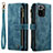 Coque Portefeuille Livre Cuir Etui Clapet C03S pour Xiaomi Redmi Note 10 4G Bleu