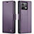 Coque Portefeuille Livre Cuir Etui Clapet C03S pour Xiaomi Redmi Note 13 5G Violet